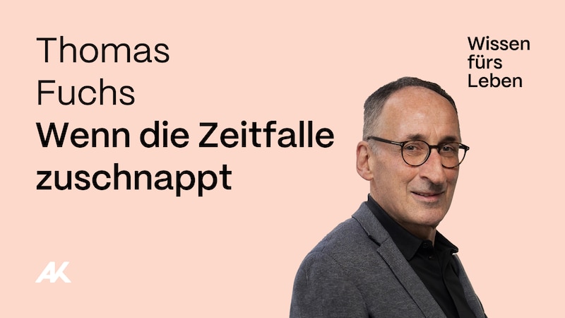 Thomas Fuchs empfiehlt, immer wieder innezuhalten und einmal richtig durchzuatmen als Einstieg beim Ausstieg aus der Zeitfalle. (Bild: AK Vorarlberg)