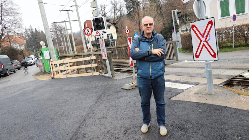 Hans Marcher is one of the concerned residents in Mariatrost. (Bild: Jauschowetz Christian/Christian Jauschowetz)