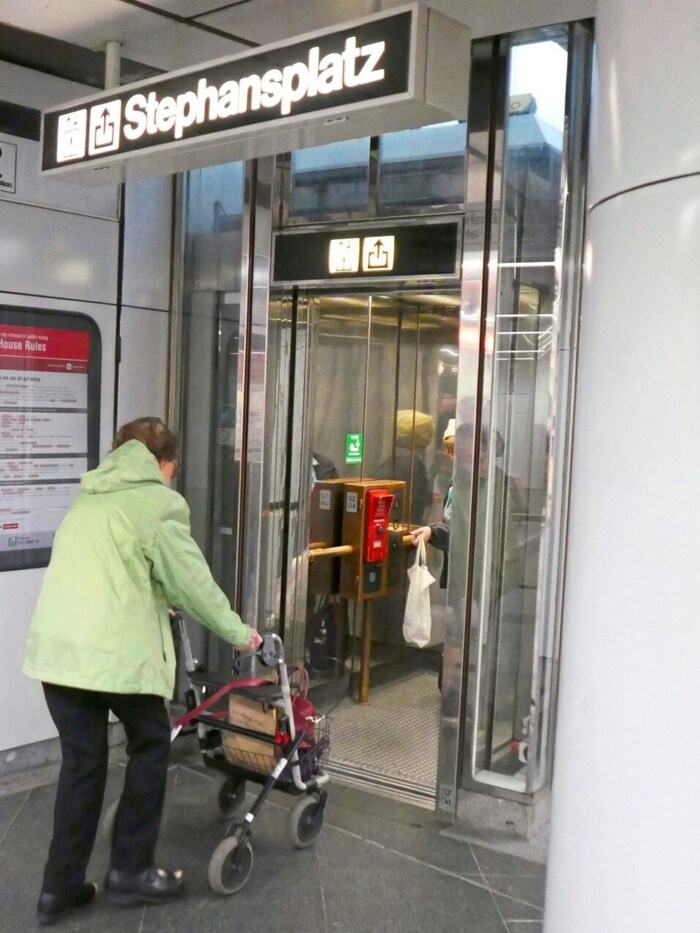 For people with limited mobility, Stephansplatz becomes a no-go zone.