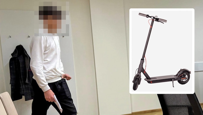 The 17-year-old rammed a 53-year-old woman head-on with his e-scooter in Vienna.