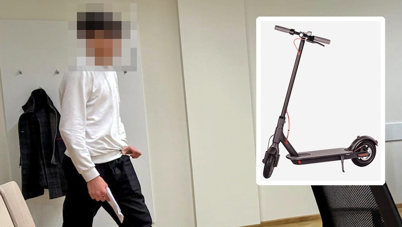 The 17-year-old rammed a 53-year-old woman head-on with his e-scooter in Vienna. (Bild: Krone KREATIV/A.Richter Stock A., Krone KREATIV)