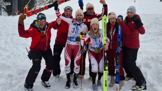 Der Jubel bei Österreichs Team kannte keine Grenzen. (Bild: Jürgen Albel)