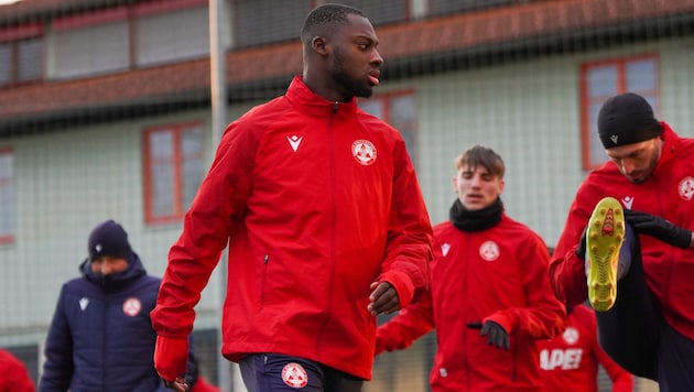 Mit seinen Teamkollegen beim GAK machte sich Sadik Fofana bereits bekannt. (Bild: GAK 1902/Christoph Heim)