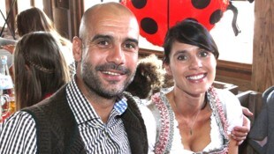 Pep Guardiola und Cristina Serra 2015 beim Oktoberfest