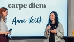 Anna Veith präsentierte gemeinsam mit carpe diem ihre Wohlfühl-Kampagne. (Bild: Ulrich Aydt)