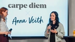 Anna Veith präsentierte gemeinsam mit carpe diem ihre Wohlfühl-Kampagne. (Bild: Ulrich Aydt)