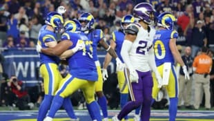 Die Los Angeles Rams zogen gegen die Minnesota Vikings in die Divisional-Runde ein. (Bild: AFP/APA/Getty Images via AFP/GETTY IMAGES/Christian Petersen )