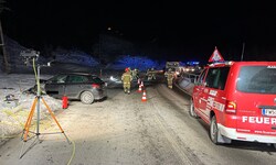 Feuerwehreinsatz an der B164 in Maria Alm