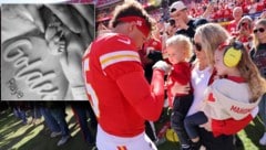 Die Familie Mahomes ist ab sofort zu fünft. (Bild: AFP/APA/Getty Images via AFP/GETTY IMAGES/JAMIE SQUIRE, Instagram/patrickmahomes)