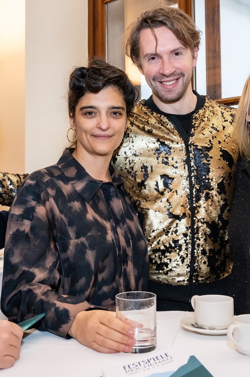 Director Alexandra Liedtke ("Job") and actor Gregor Schulz ("Job") (Bild: Lalo Jodlbauer)