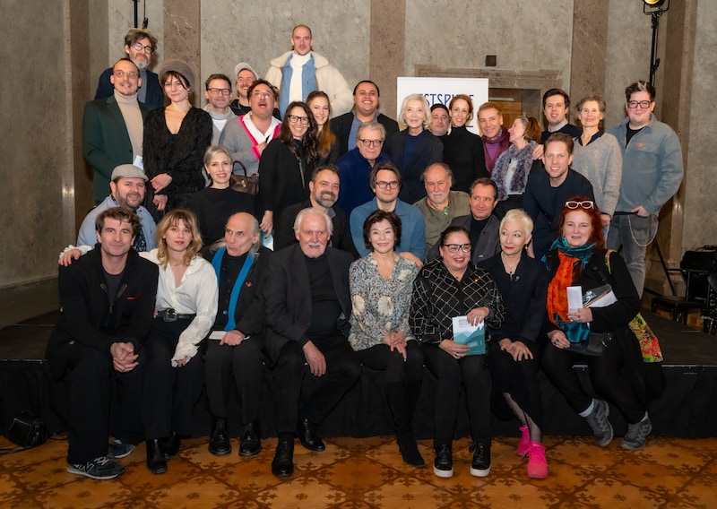 The actors and directors of the Reichenau Festival 2025 at the program presentation in the Vienna Theatre Museum (Bild: Lalo Jodlbauer)