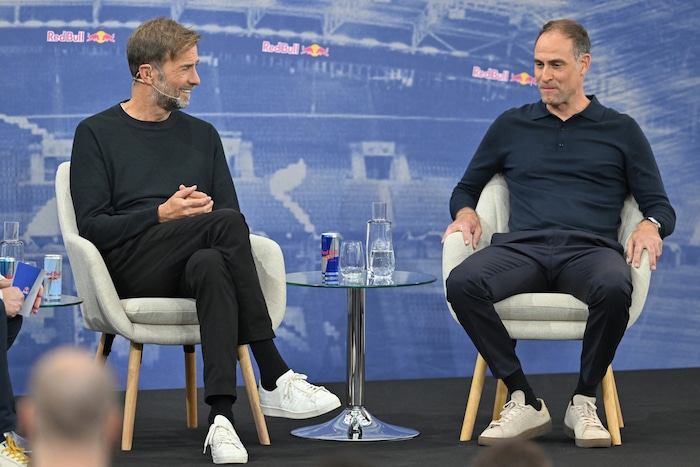 Jürgen Klopp (li.) und Oliver Mintzlaff