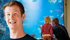 Tierarzt Jeff Schreiner leitet nun den Aqua Terra Zoo im 6. Bezirk.  (Bild: Krone KREATIV/Imre Antal, Hans Klaus Techt/APA)