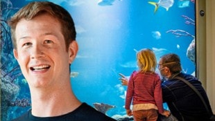 Tierarzt Jeff Schreiner leitet nun den Aqua Terra Zoo im 6. Bezirk.  (Bild: Krone KREATIV/Imre Antal, Hans Klaus Techt/APA)