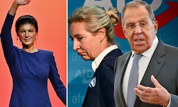 Russlands Außenminister Sergej Lawrow findet sowohl Sahra Wagenknecht als auch Alice ...