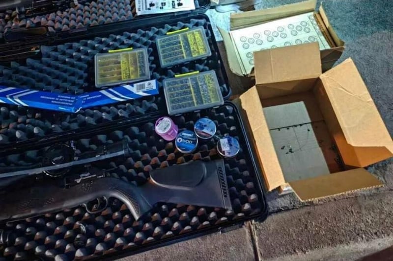 The border police also managed to seize weapons on New Year's Eve. (Bild: Uprava policije)