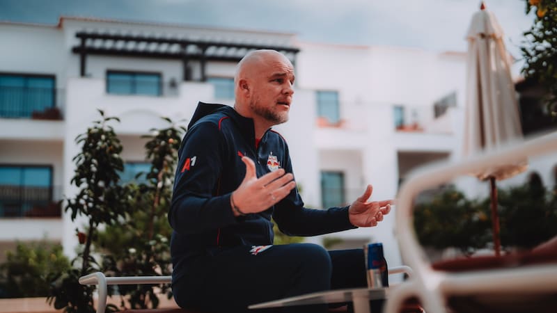 Schröder at the training camp in Portugal. (Bild: FC Red Bull Salzburg – Fabian Weirather)