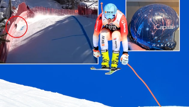 Stefan Rogentin kam in Wengen zu Sturz.  (Bild: GEPA/instagram.com/stefanrogentin)