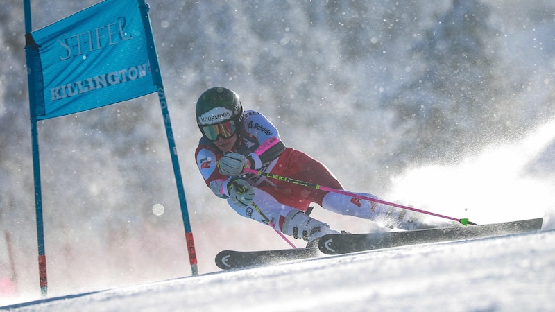 Elisabeth Kappaurer had her only World Cup start of the season in Killington. (Bild: GEPA pictures)