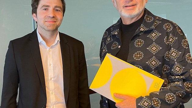 Die Spitze des Landes Kultur GmbH: Manfred Mandl-Kiblböck, kaufmännische Geschäftsführung (li.) ...