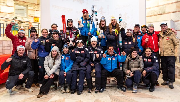 Austria's EC speed ladies have dominated the season at will so far, winning all four downhill races and taking ten out of twelve possible podium places. (Bild: GEPA pictures)