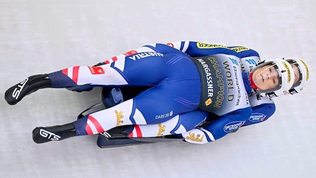 Selina Egle und Lara Kipp sind im Damen-Doppel die Titelverteidigerinnen. (Bild: GEPA/GEPA pictures)