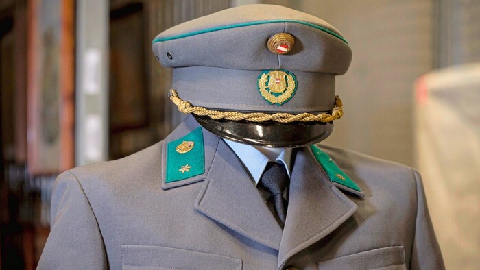 Uniforms of border soldiers at the time of the Iron Curtain