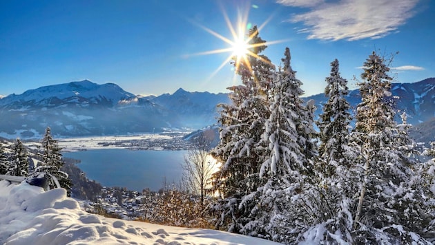 Lake Zell in winter. (Bild: Roland Hölzl)