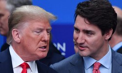 US-Präsident Donald Trump mit dem scheidenden Premierminister Kanadas Justin Trudeau