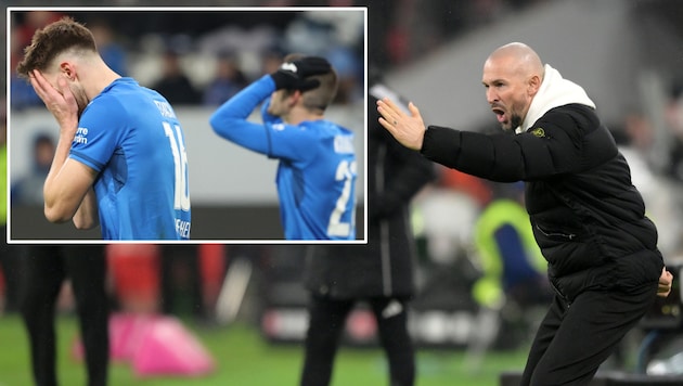 The air is getting thinner and thinner at TSG Hoffenheim and coach Christian Ilzer. (Bild: GEPA pictures, APA/AFP/Daniel ROLAND)