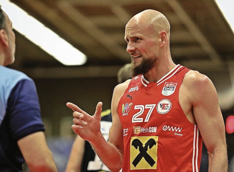 Christian von Fintel is also the mouthpiece of the Wels team on the court. (Bild: Hörmandinger Marion)