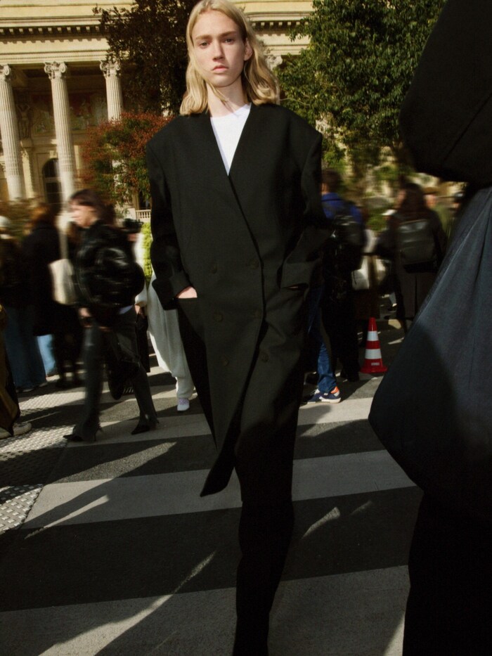 ... as with elegant wool coats.