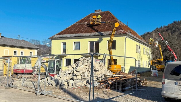 Diese Woche ist mit den Abrissarbeiten in Gallizien begonnen worden.