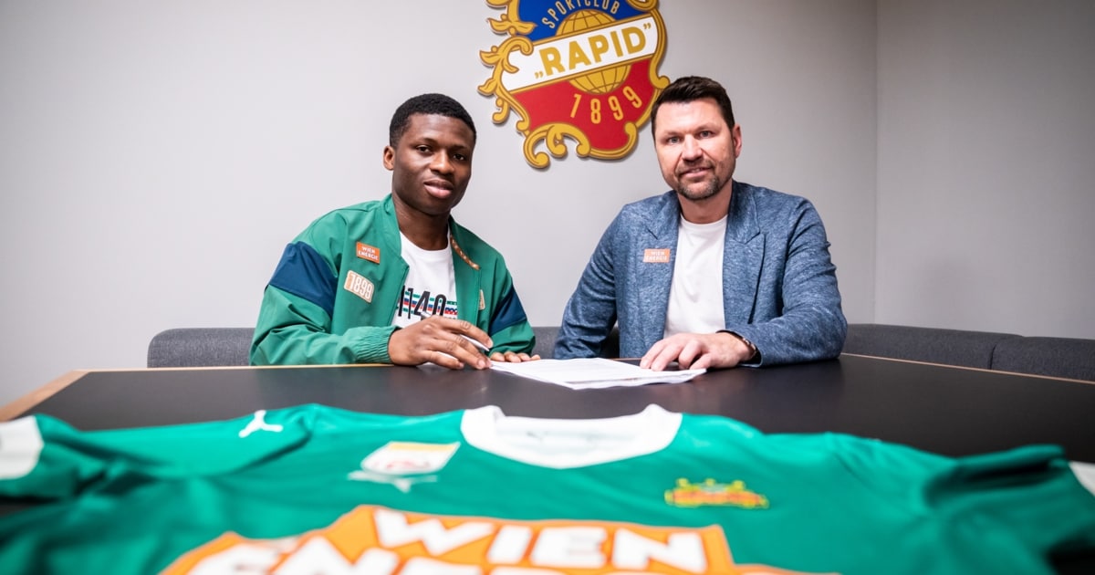 Romeo Amane ist da - Perfekt: Rapid präsentiert ersten Winter-Neuzugang ...