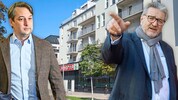 Wiens FPÖ-Chef Dominik Nepp (links) und Sozialstadtrat Peter Hacker (SPÖ). Im Hintergrund die ...