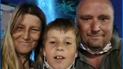 Ein Bild aus glücklichen Tagen: Mama Doris, Fabio und der verstorbene Papa Romeo