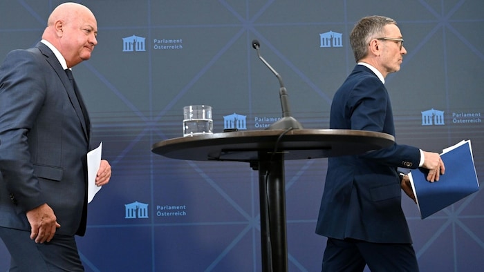 "Secure and stable future": Party leaders Herbert Kickl (FPÖ) and Christian Stocker (ÖVP) defend ...