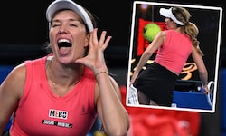 Danielle Collins on fire