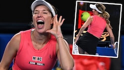 Danielle Collins on fire