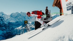 Vincent Kriechmayr hat das Lauberhorn traditionell gut im Griff. (Bild: GEPA pictures)