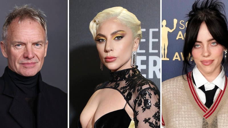 Sting, Lady Gaga und Billie Eilish haben bereits zugesagt, beim „FireAid“-Benefizkonzert aufzutreten. (Bild: APA/Vianney Le Caer/Jordan Strauss/Invision/AP)