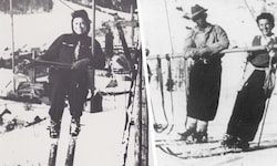 Bilder aus dem Wintersportmuseum Mürzzuschlag erinnern an die steirische Skigeschichte – links ...