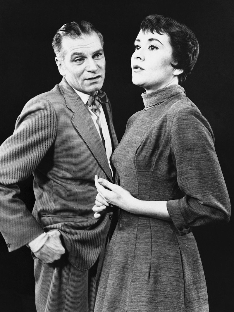 Joan Plowright war nicht nur mit Laurence Olivier verheiratet, sie stand mit dem Star auch auf der Bühne. (Bild: APA/AP Photo, File)