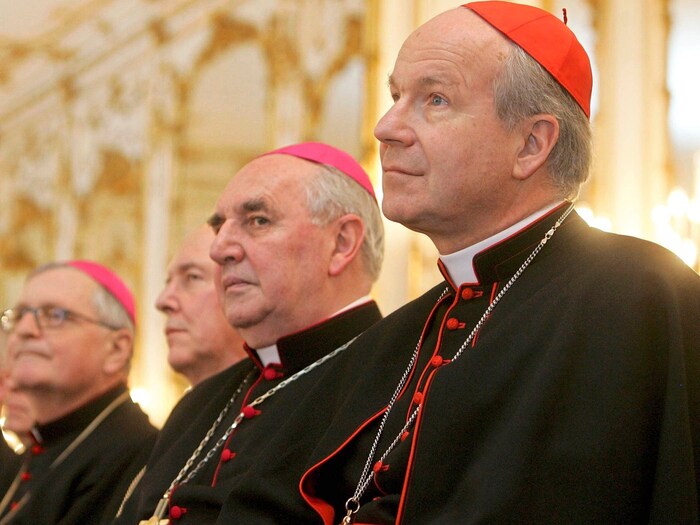 Churchmen among themselves - here with Cardinal Christoph Schönborn.