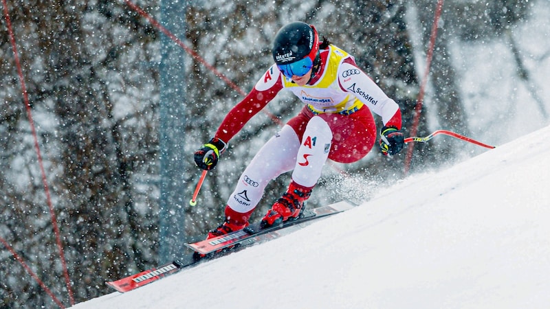 Carmen Spielberger klopft ebenfalls schon laut an die Weltcup-Türe. (Bild: GEPA pictures)