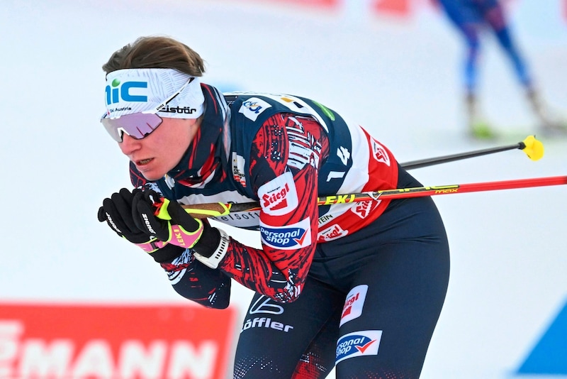 Claudia Purker hat bisher eine gute Saison, liegt im Gesamtweltcup auf Rang 15. (Bild: APA/BARBARA GINDL / APA / picturedesk.com)