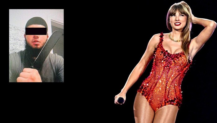 Beran A. with one of his many knives - Taylor Swift canceled her concert after the terror ...