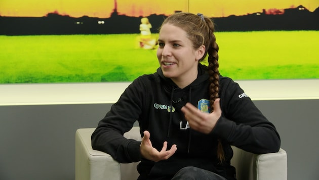 Lisa Alzner now wields the coaching sceptre in St. Pölten (Bild: krone.tv)