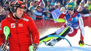 Christian Hirschbühl bekommt in Wengen wieder eine Chance, Youngsters wie Jakob Greber (r.) müssen sich (noch) gedulden. (Bild: Christof Birbaumer/Kronenzeitung GEPA Pictures)