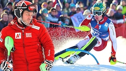 Christian Hirschbühl bekommt in Wengen wieder eine Chance, Youngsters wie Jakob Greber (r.) müssen sich (noch) gedulden. (Bild: Christof Birbaumer/Kronenzeitung GEPA Pictures)